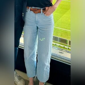 Madewell Perfect Vintage Wide Leg Crop Jean Ward Wash Size 23 (TTS 24)